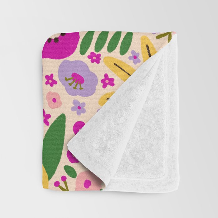 Hey, flowers Throw Blanket Gallery Image 3