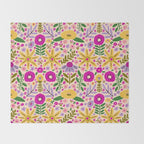 Hey, flowers Throw Blanket Gallery Image 2