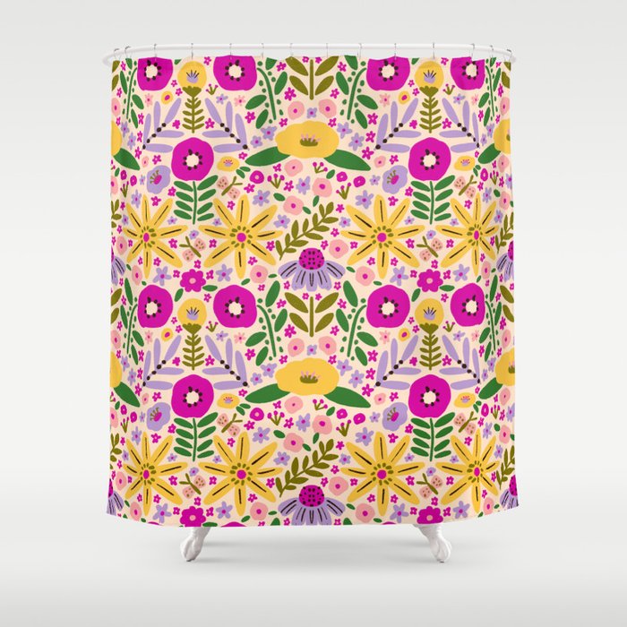 Hey, flowers Shower Curtain Gallery Image 1