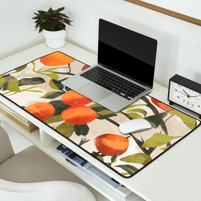 Oranges Desk Mat Gallery Image 2