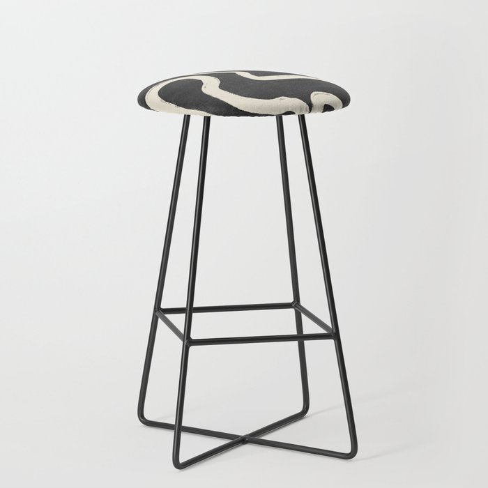 Abstract line art 63 Stool Gallery Image 1