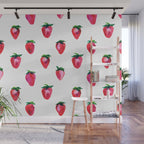 Strawberries Wall Mural Gallery Image 1