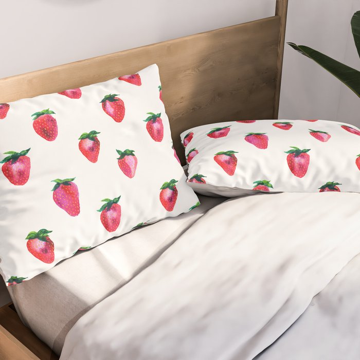 Strawberries Pillow Sham Gallery Image 2
