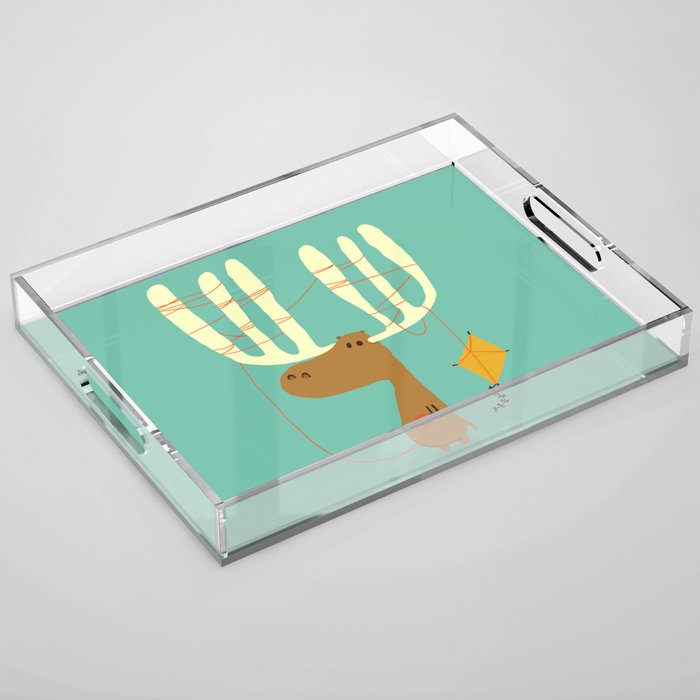 A moose ing Acrylic Tray Gallery Image 1