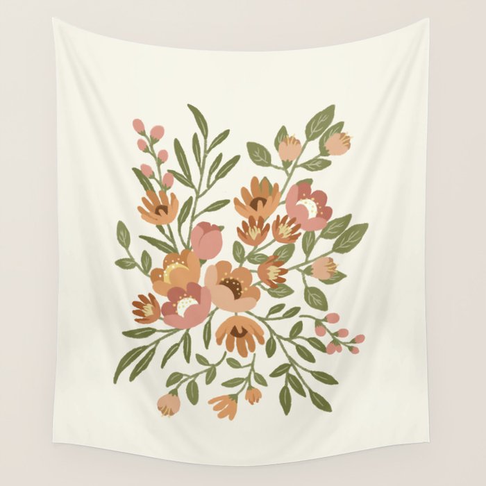 Freya Flowers Wall Tapestry Gallery Image 4