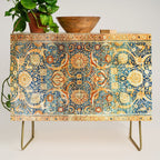Antique Persian Animal Rug Print Credenza Gallery Image 1