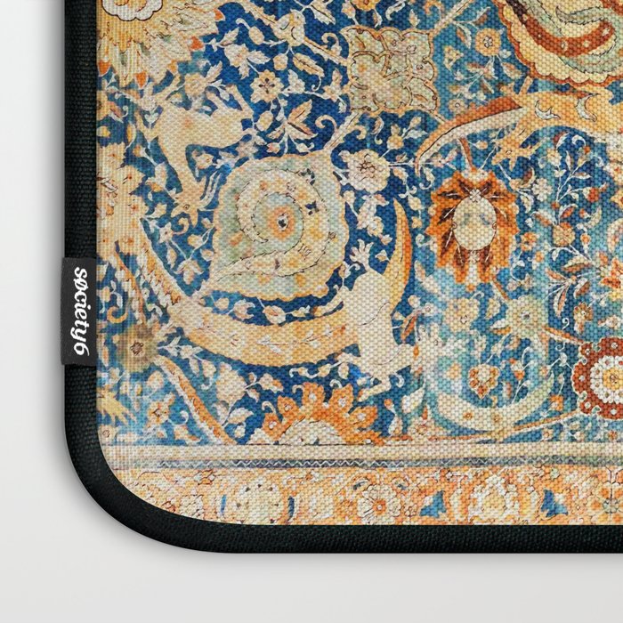 Antique Persian Animal Rug Print Laptop Sleeve Gallery Image 3