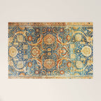 Antique Persian Animal Rug Print Welcome Mat Gallery Image 1