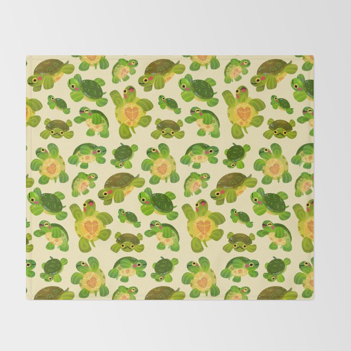 Red-eared slider Throw Blanket Gallery Image 2