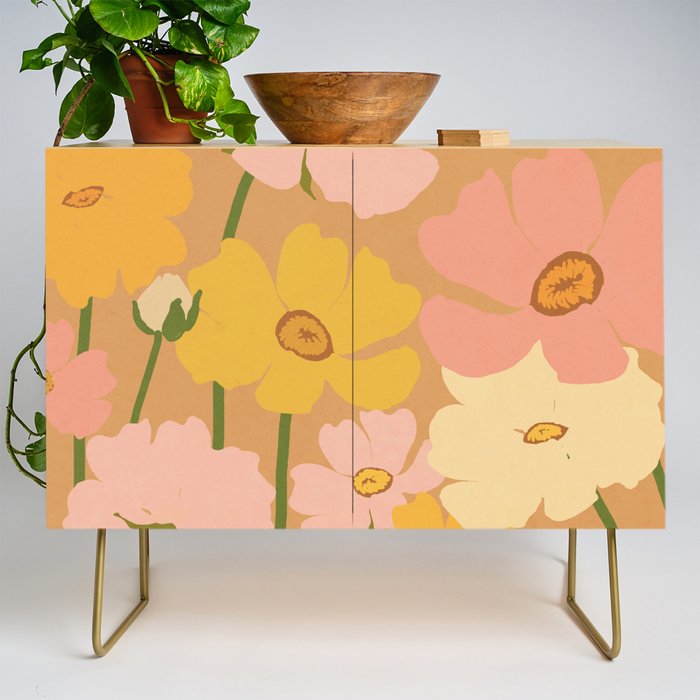 Flower Market - Ranunculus #1 Credenza Gallery Image 1