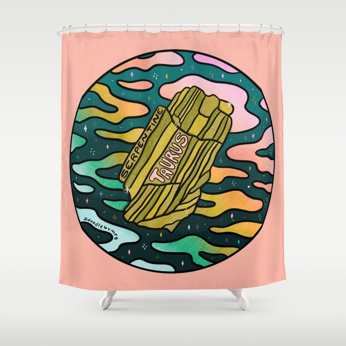 Taurus Crystal Shower Curtain Gallery Image 1