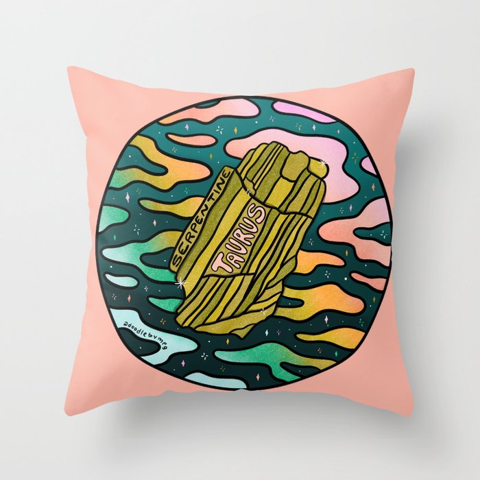 Taurus Crystal Throw Pillow Gallery Image 6
