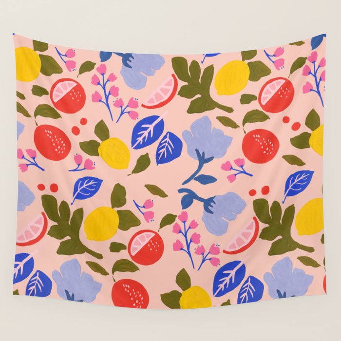 Arancia Rossa Wall Tapestry Gallery Image 4