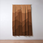 Abstract Color Waves - Desert Tones Window Curtain Gallery Image 3