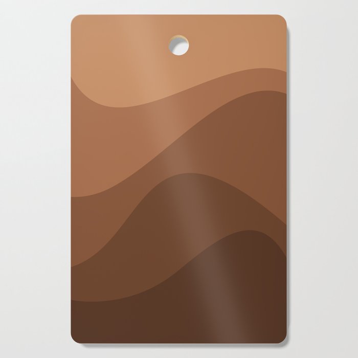 Abstract Color Waves - Desert Tones Cutting Board Gallery Image 1