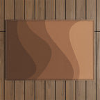 Abstract Color Waves - Desert Tones Outdoor Rug Gallery Image 1