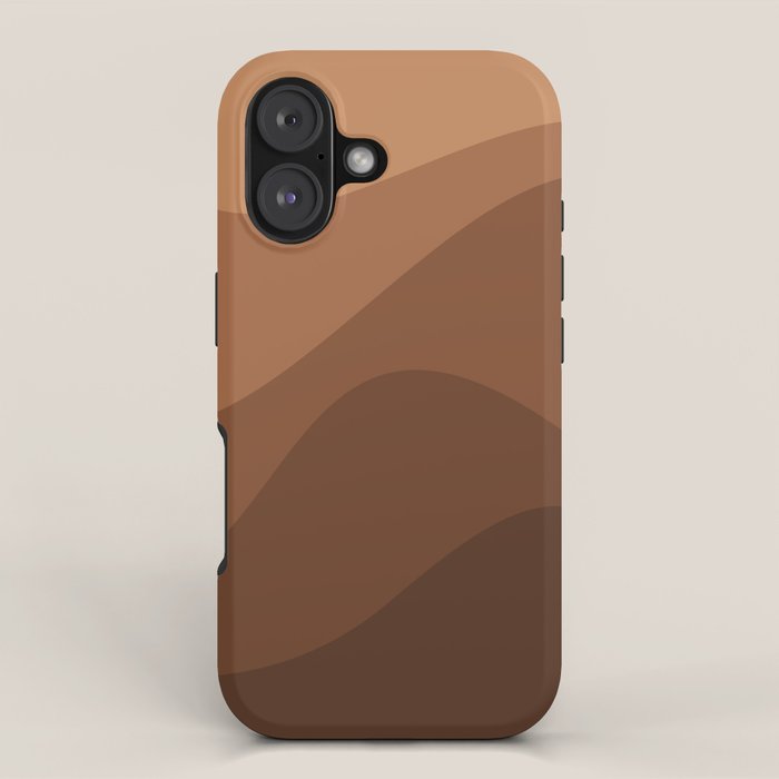 Abstract Color Waves - Desert Tones iPhone Case Gallery Image 1