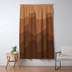 Abstract Color Waves - Desert Tones Window Curtain Gallery Image 5