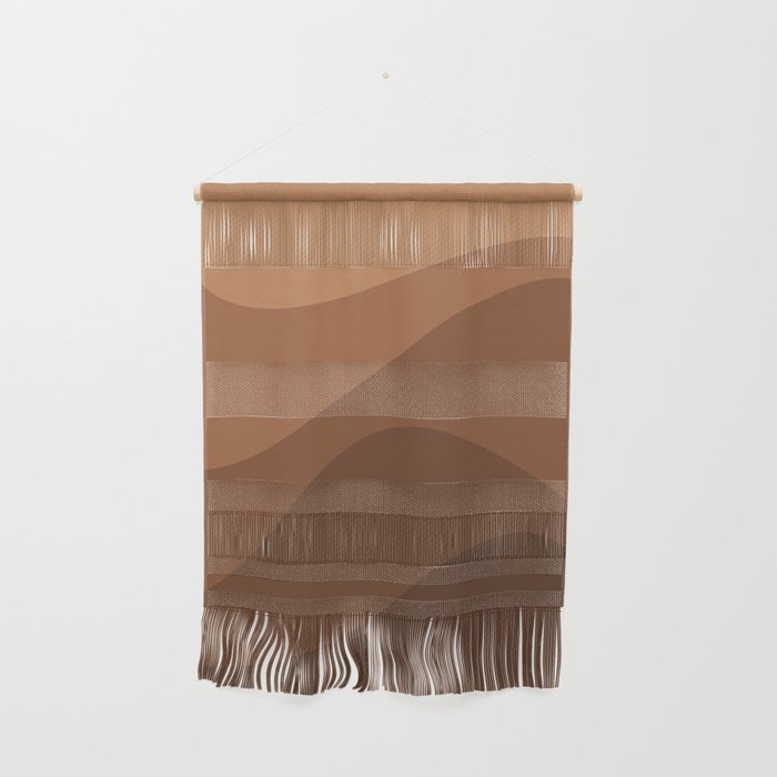 Abstract Color Waves - Desert Tones Wall Hanging Gallery Image 1