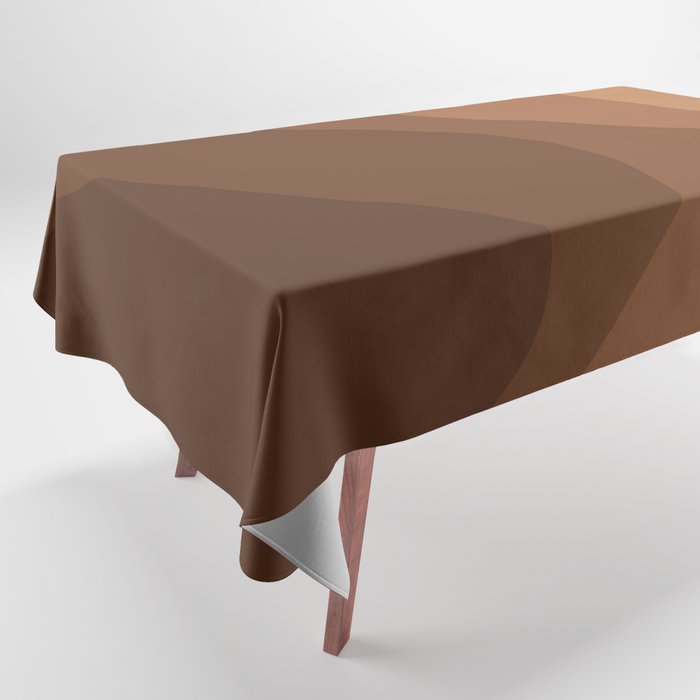 Abstract Color Waves - Desert Tones Tablecloth Gallery Image 1