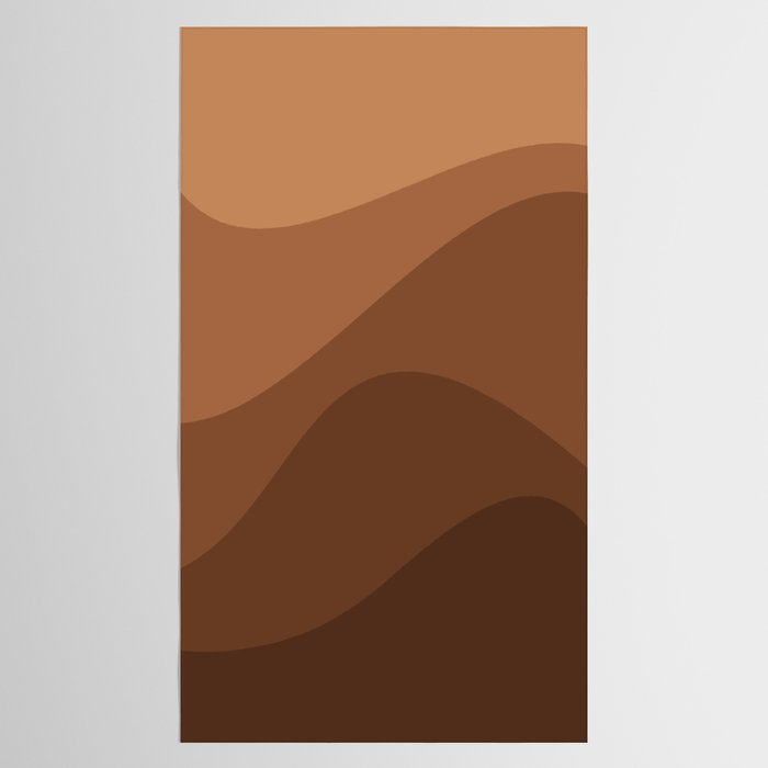 Abstract Color Waves - Desert Tones Tablecloth Gallery Image 2