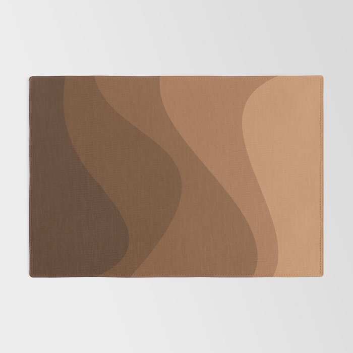 Abstract Color Waves - Desert Tones Rug Gallery Image 2