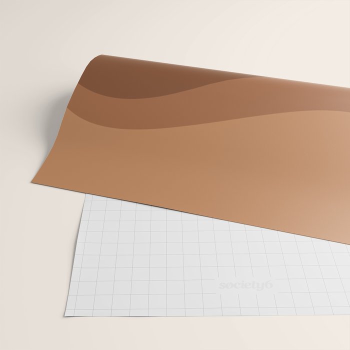Abstract Color Waves - Desert Tones Wrapping Paper Gallery Image 2