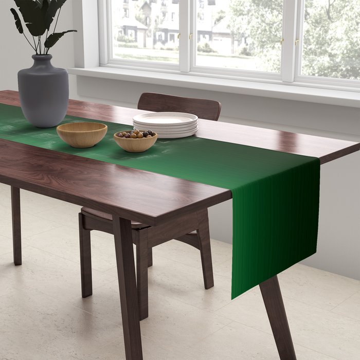 Ombre Forest Green  Table Runner Gallery Image 2