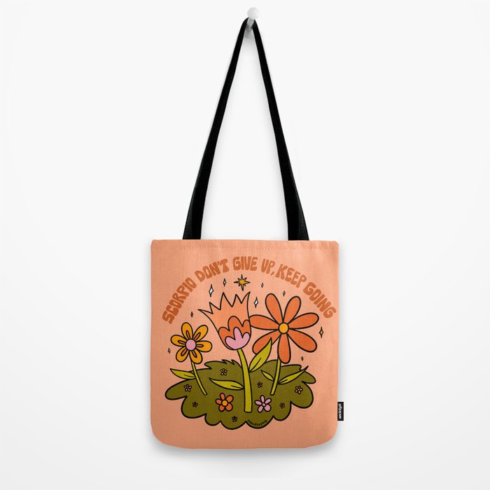 Scorpio Flower Tote Bag Gallery Image 2