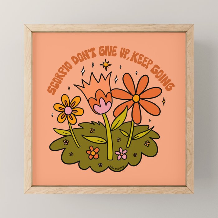 Scorpio Flower Mini Art Print Gallery Image 1