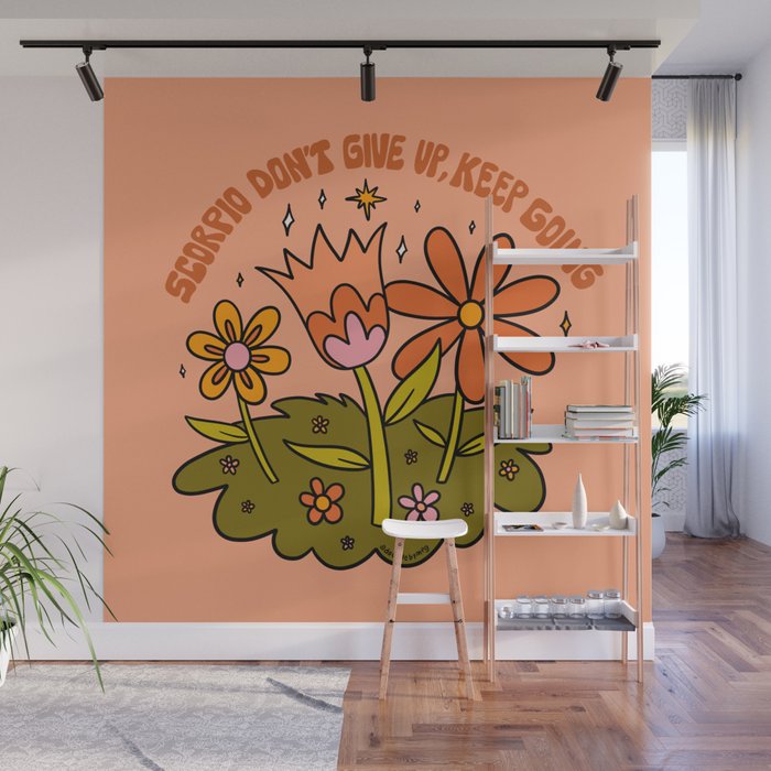 Scorpio Flower Wall Mural Gallery Image 1