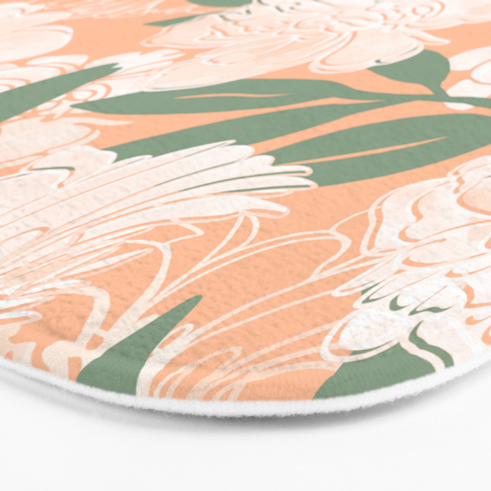 Modern floral blooms PGM7 Bath Mat Gallery Image 3