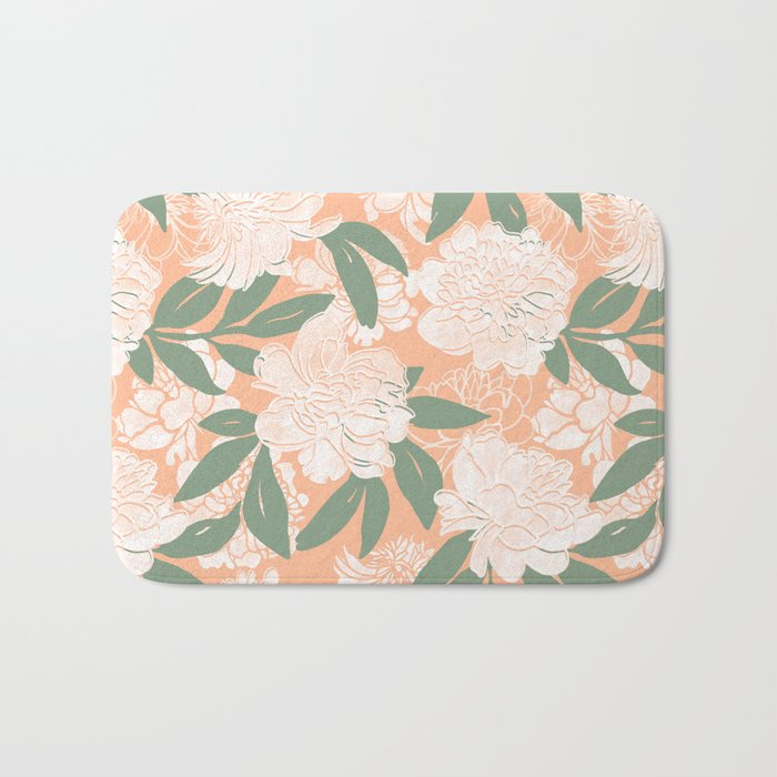 Modern floral blooms PGM7 Bath Mat Gallery Image 1