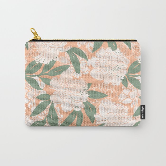 Modern floral blooms PGM7 Carry All Pouch Gallery Image 1