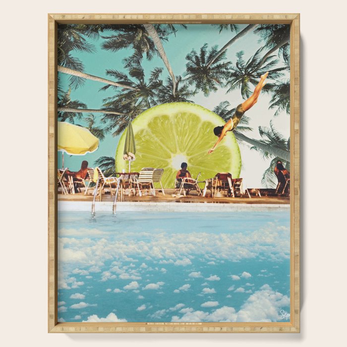 Key Lime Sky Serving Tray Gallery Image 1