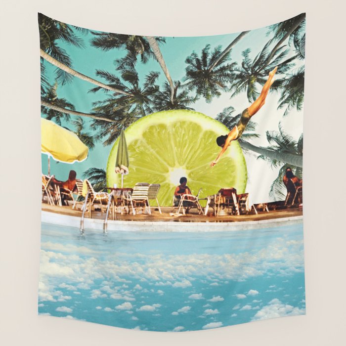 Key Lime Sky Wall Tapestry Gallery Image 4