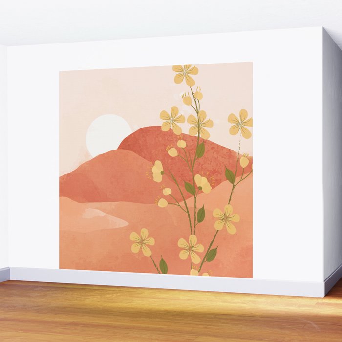 Desert Bloom 02 Wall Mural Gallery Image 2