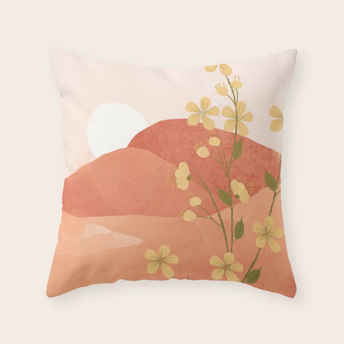 Desert Bloom 02 Throw Pillow Gallery Image 6