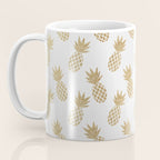 Gold Pineapple Pattern Coffee Mug Gallery Image 3