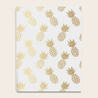Gold Pineapple Pattern Notebook Gallery Image 4