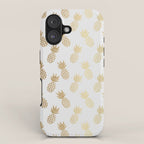 Gold Pineapple Pattern iPhone Case Gallery Image 1