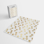 Gold Pineapple Pattern Jigsaw Puzzle Gallery Image 2