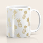 Gold Pineapple Pattern Coffee Mug Gallery Image 1