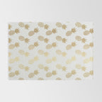 Gold Pineapple Pattern Rug Gallery Image 2