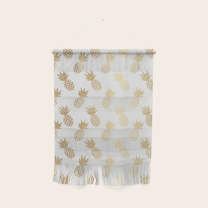 Gold Pineapple Pattern Wall Hanging Gallery Image 1