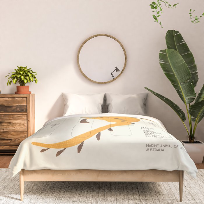 Weedy Seadragon, Marine Animal of Victoria, Australia Comforter Gallery Image 3