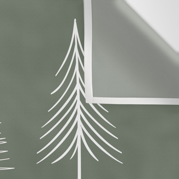 Xmas Trees Green Wall Tapestry Gallery Image 3
