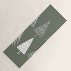 Xmas Trees Green Yoga Mat Gallery Image 1