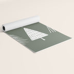 Xmas Trees Green Yoga Mat Gallery Image 2
