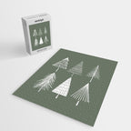 Xmas Trees Green Jigsaw Puzzle Gallery Image 2